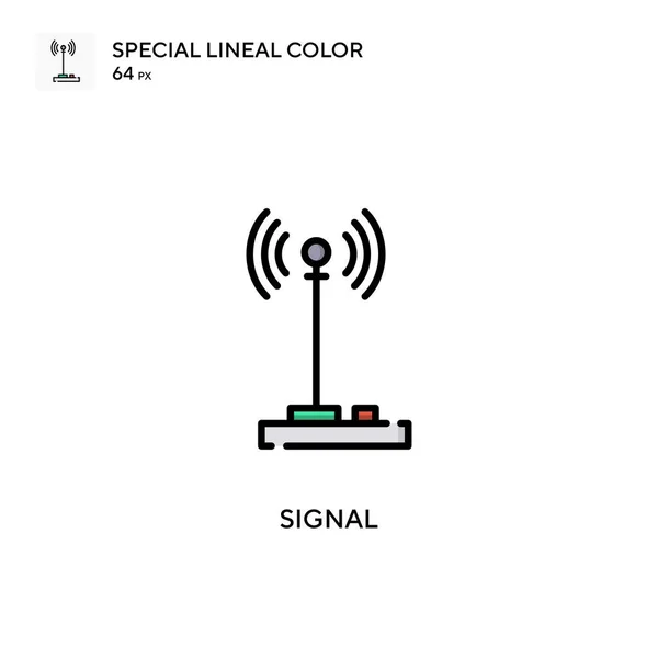 Signal Simple Vector Icon Perfect Color Modern Pictogram Editable Stroke — Stock Vector