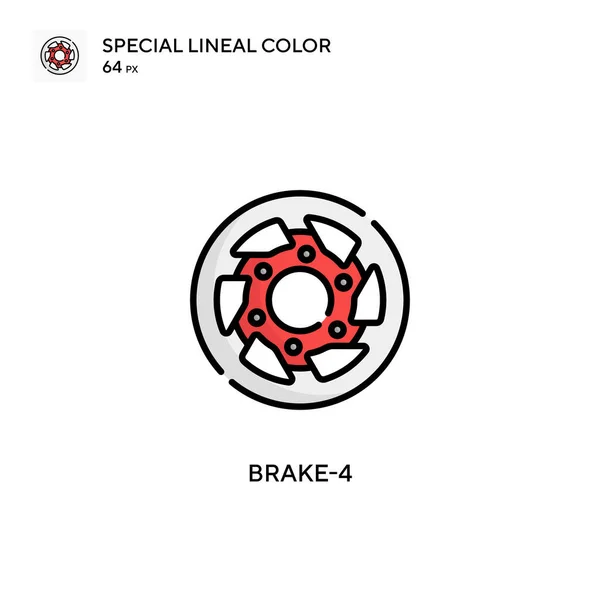 Brake Simple Vector Icon Perfect Color Modern Pictogram Editable Stroke — Stock Vector