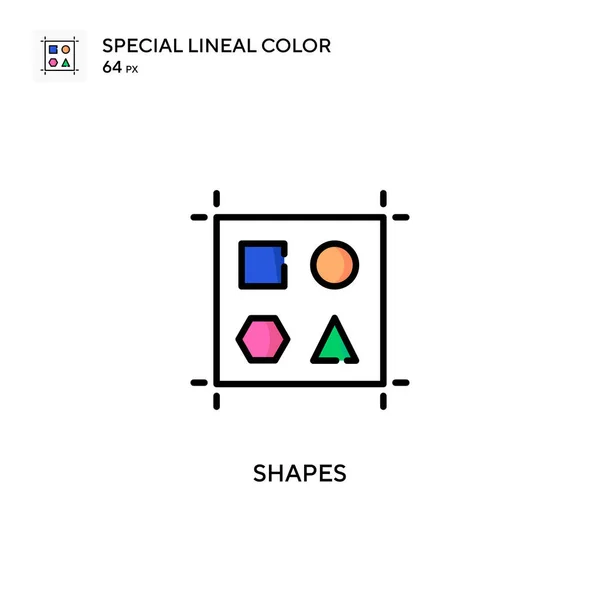 Shapes Einfaches Vektor Symbol Perfekte Farbe Modernes Piktogramm Auf Editierbarem — Stockvektor