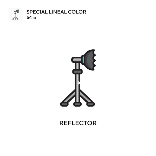 Reflector Eenvoudig Vectoricoon Perfecte Kleur Modern Pictogram Bewerkbare Slag — Stockvector