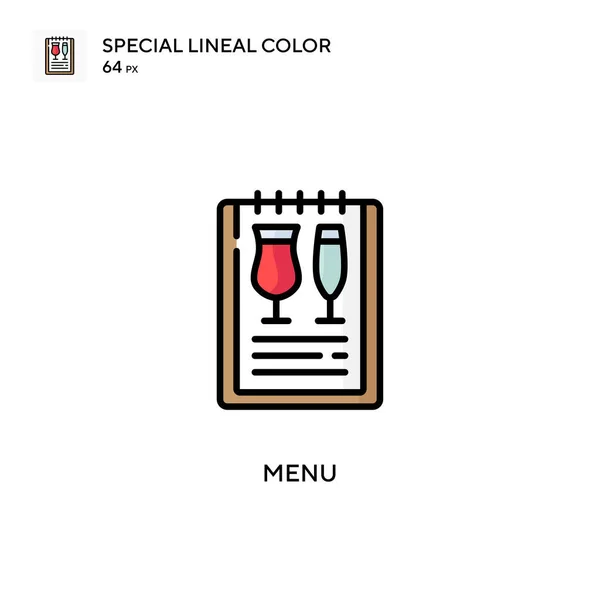 Menu Eenvoudig Vectoricoon Perfecte Kleur Modern Pictogram Bewerkbare Slag — Stockvector