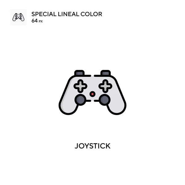 Joystick Icona Vettoriale Semplice Pittogramma Moderno Colori Perfetto Sul Tratto — Vettoriale Stock