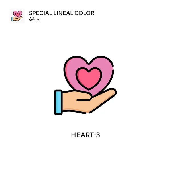 Heart Icône Vectorielle Simple Pictogramme Moderne Couleur Parfaite Sur Coup — Image vectorielle