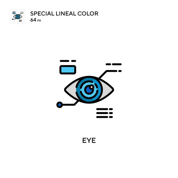 Auge Einfaches Vektor Symbol Perfekte Farbe Modernes Piktogramm Auf Editierbarem — Stockvektor