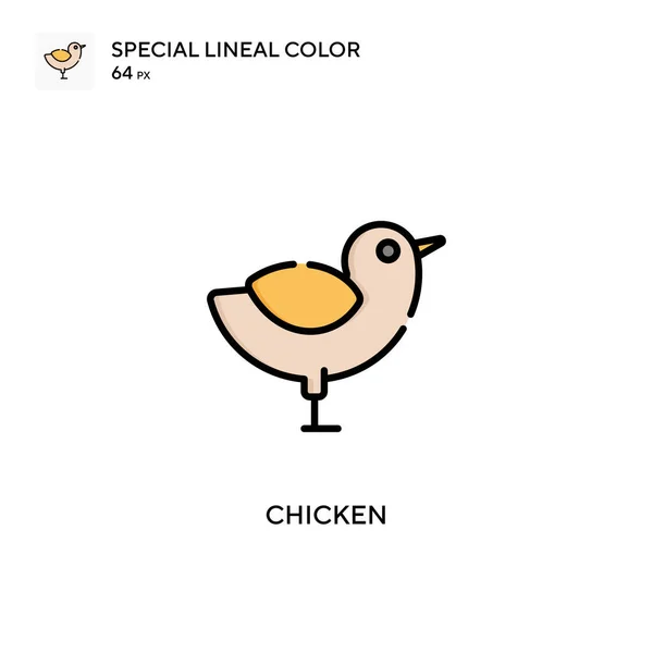 Chicken Simple Vektor Symbol Perfekte Farbe Modernes Piktogramm Auf Editierbarem — Stockvektor