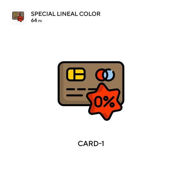 Card 1シンプルなベクターアイコン 編集可能なストローク上の完璧な色現代ピクトグラム — ストックベクタ