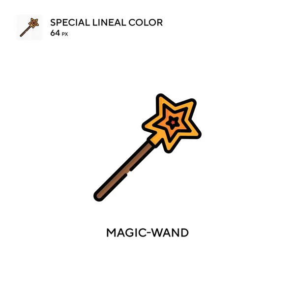 Magic Wand Enkel Vektorikon Perfekt Färg Moderna Piktogram Redigerbar Stroke — Stock vektor
