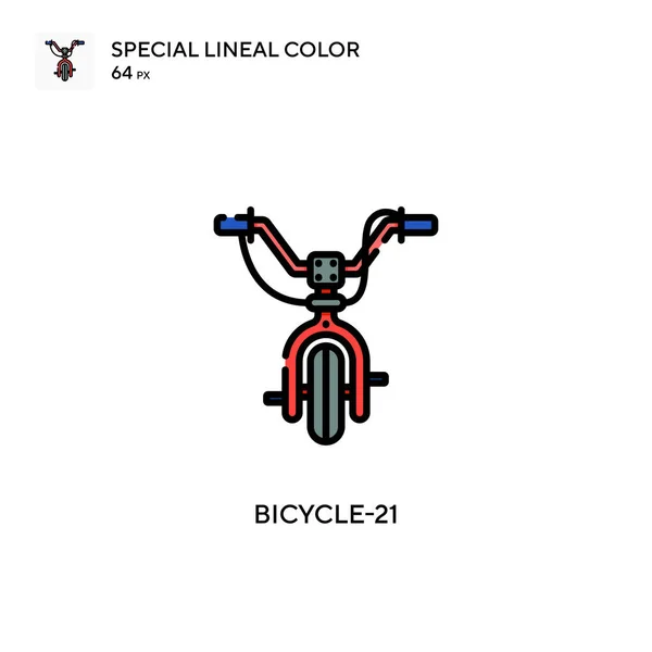 Bicycle Simple Vector Icon Perfect Color Modern Pictogram Editable Stroke — Stock Vector