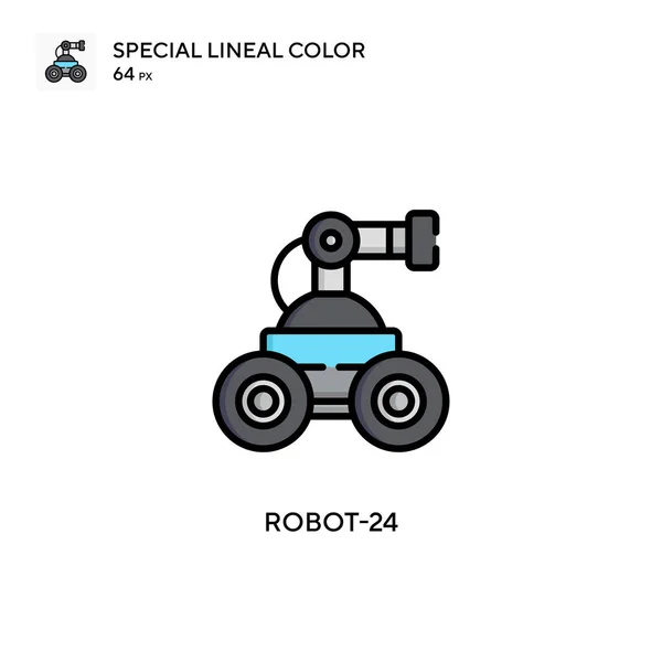 Ρομπότ Απλό Διανυσματικό Εικονίδιο Τέλειο Χρώμα Σύγχρονο Εικονόγραμμα Επεξεργάσιμο Εγκεφαλικό — Διανυσματικό Αρχείο