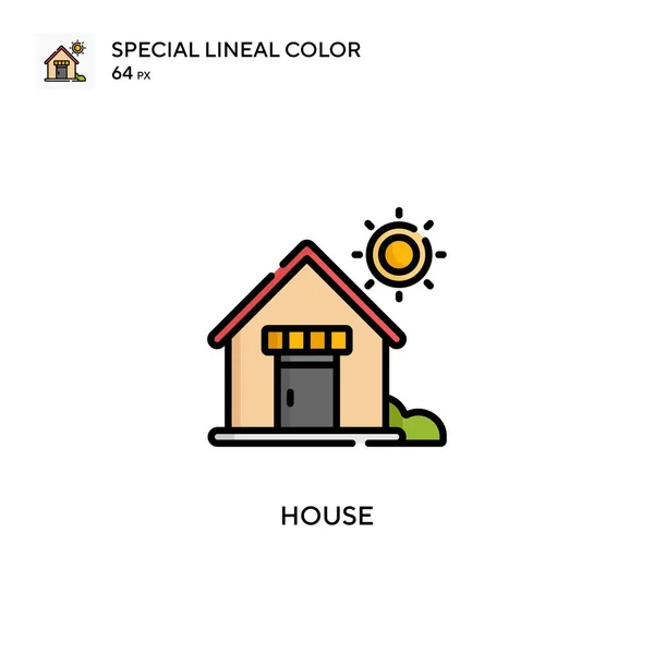 Hus Enkel Vektor Ikon Perfekt Färg Moderna Piktogram Redigerbar Stroke — Stock vektor