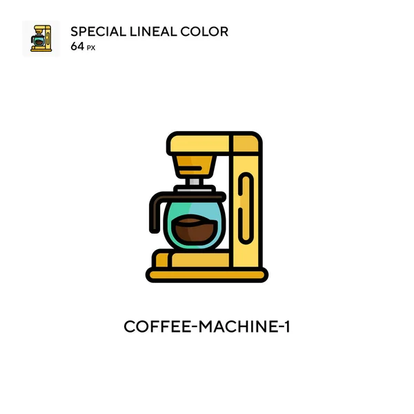 Kaffe Maskin Enkel Vektor Ikon Perfekt Färg Moderna Piktogram Redigerbar — Stock vektor