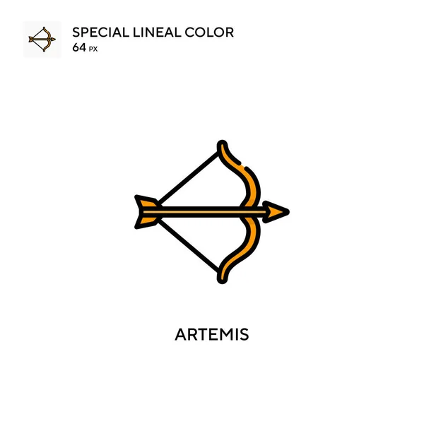 アルテミスシンプルなベクターアイコン 編集可能なストローク上の完璧な色現代ピクトグラム — ストックベクタ