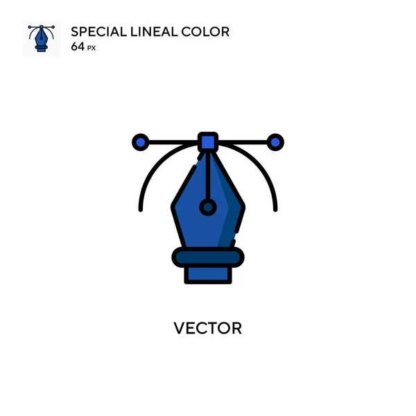 Vector Icono Vector Simple Pictograma Moderno Color Perfecto Trazo Editable — Vector de stock