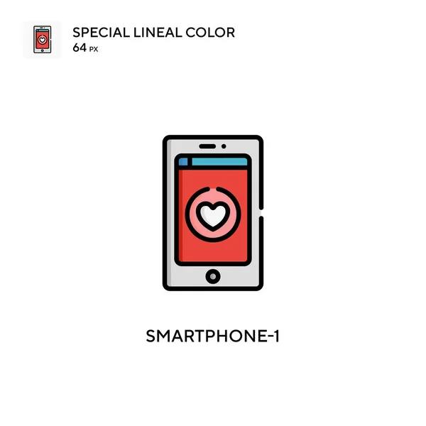 Smartphone Simple Vector Icon Perfect Color Modern Pictogram Editable Stroke — Stock Vector