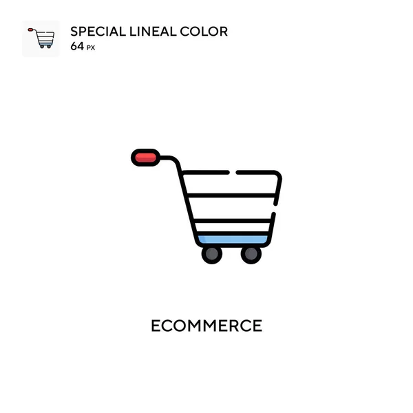Ecommerce Simple Vector Icon Perfect Color Modern Pictogram Editable Stroke — Stock Vector