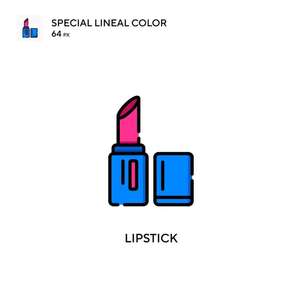 Lipstick Simple Vector Icon Perfect Color Modern Pictogram Editable Stroke — Stock Vector
