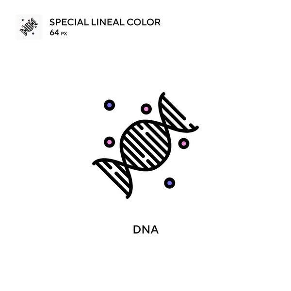 Icona Vettoriale Semplice Del Dna Pittogramma Moderno Colori Perfetto Sul — Vettoriale Stock