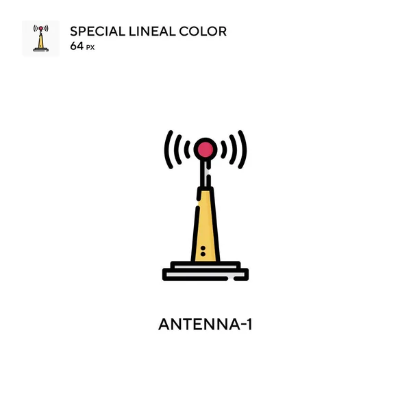 Antenne Icône Vectorielle Simple Pictogramme Moderne Couleur Parfaite Sur Coup — Image vectorielle