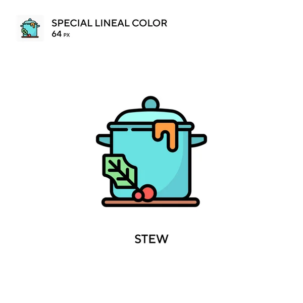Stew Simple vector icon. Perfect color modern pictogram on editable stroke. — Stock Illustration Stew Simple Vector Icon Perfect Color Modern Pictogram Editable Stroke Stock Vector