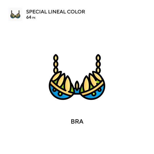 Bra Simple Vector Icon 스트로크에 — 스톡 벡터