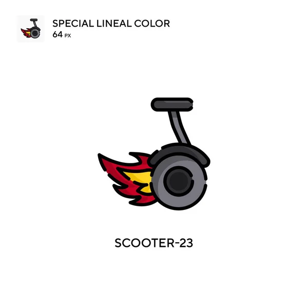 Scoter 23シンプルなベクトルアイコン 編集可能なストローク上の完璧な色現代ピクトグラム — ストックベクタ