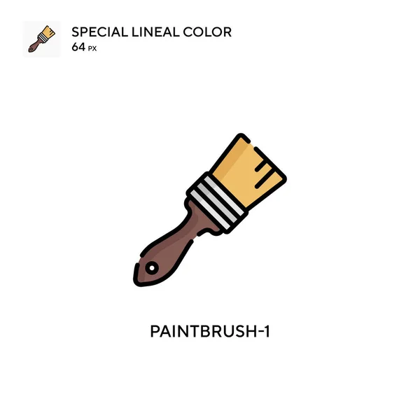 Paintbrush Einfaches Vektorsymbol Perfekte Farbe Modernes Piktogramm Auf Editierbarem Strich — Stockvektor