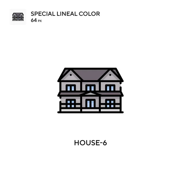 House Icono Vector Simple Pictograma Moderno Color Perfecto Trazo Editable — Vector de stock