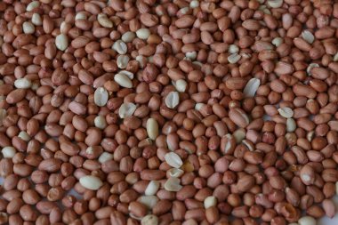 Vejetaryen yemeği. Yakın çekim için çiğ fıstık.