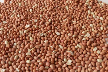 Vejetaryen yemeği. Yakın çekim için çiğ fıstık.