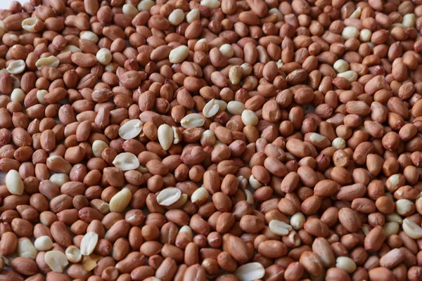 Vegan Food Raw Peanuts Roasting Closeup — Stock Photo, Image