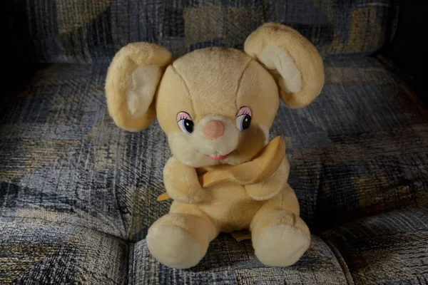 Plush mouse with spoon, Pet stuffed toy