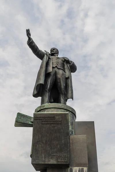 Monumentet Till Vladimir Lenin Grundaren Sovjetstaten Lenintorget Sankt Petersburg Revolutionens — Stockfoto