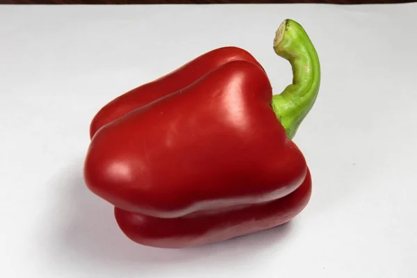 Syrový Organický Paprika Připraven Použití Izolované Bílém Koncept Veganské Jídlo — Stock fotografie
