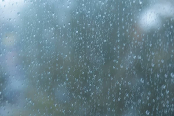 Drops Rain Window Abstract Urban Background — Stock Photo, Image