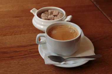 Bir fincan kahve americano. İş molası.