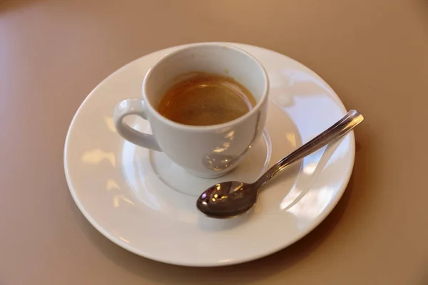 Deliciosa Xícara Café Expresso Pausa Para Negócios — Fotografia de Stock