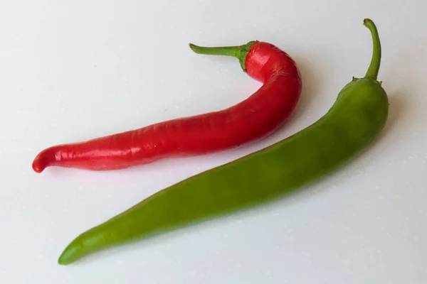 Pimienta Picante Fondo Blanco — Foto de Stock