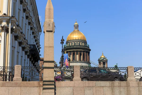 Saint Petersburg Rusya Temmuz 2018 Isaac Meydanı Ndaki Tarihi Petersburg — Stok fotoğraf