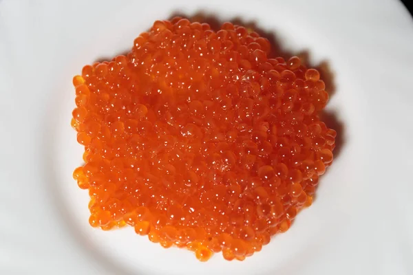 Caviar Vermelho Tigela — Fotografia de Stock