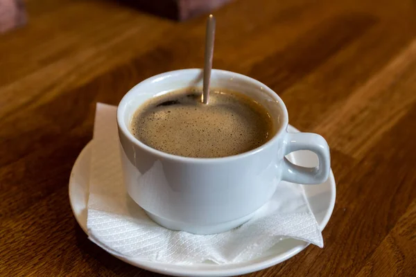 Una Taza Café Americano Descanso Empresarial — Foto de Stock