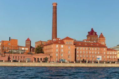 19. yüzyılın fabrika binası, endüstriyel mimari anıtı, UNESCO 'nun miras alanı..