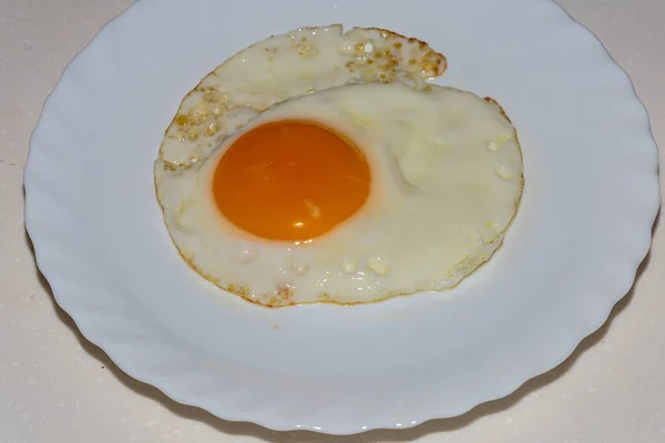 Ovos Mexidos Como Uma Comida Ambientalmente Amigável — Fotografia de Stock