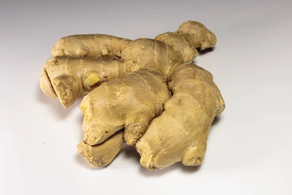 Ginger Root White Background Asian Food Popular Asian Spice — Stock Photo, Image
