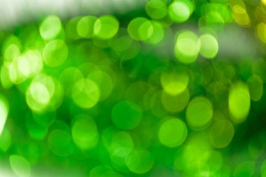 Renkli Soyut Ultra Yeşil Bokeh arka planı. 2019