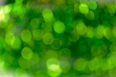 Renkli Soyut Ultra Yeşil Bokeh arka planı. 2019