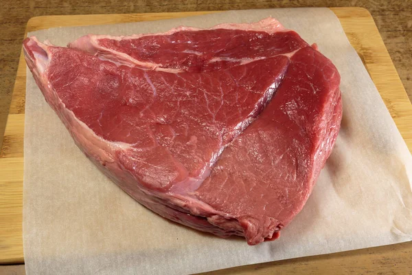 Fresh Raw Beef Kitchen Table — Stock Photo, Image