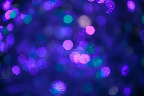Kleurrijke Abstract Violet Blue Bokeh Achtergrond 2019 — Stockfoto