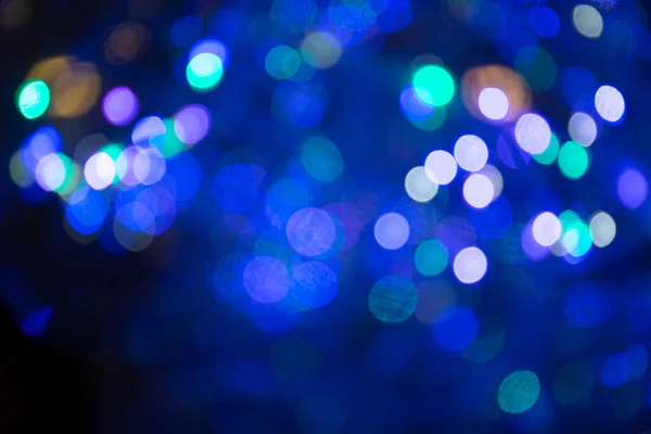 Fondo Bokeh Colorido Abstracto Violeta Azul 2019 — Foto de Stock