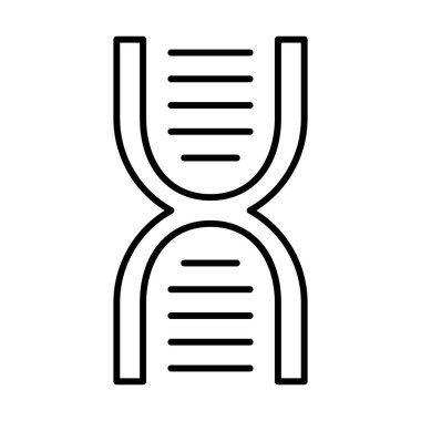 DNA Biyoloji simgesi, vektör illüstrasyonu