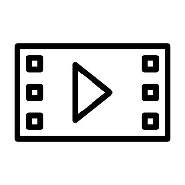 video simgesi, vektör illüstrasyonu  